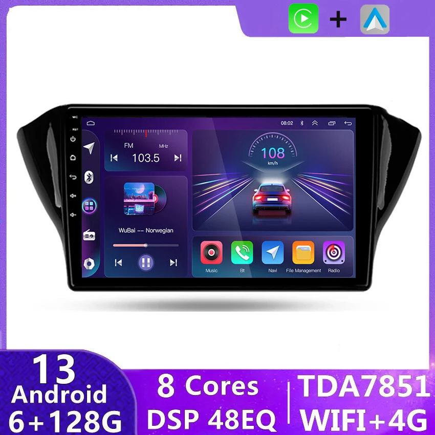 2 Rádio pre auto pre Geely GS EMGRAND EC7 1 2016 2017 2018 - 2020 Navigácia GPS Multimedia Player Stereo 4G CarPlay Auto
