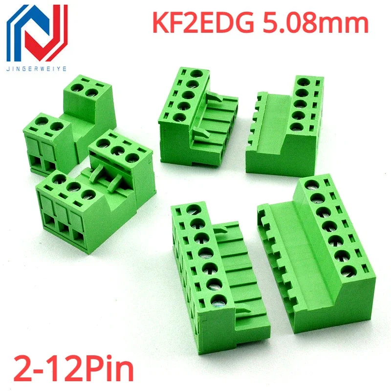 2 sady 2edg 5,08 mm Pluggable Terminálové bloky konektor KF2EDGKR 5,08 mm štýl buttingu 2/3/4/6/6/10