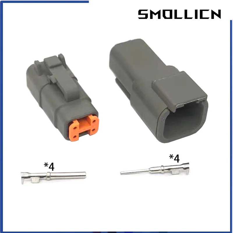 2 súpravy Deutsch DTM 4 PIN CONGEKTOR DTM06-4S DTM04-4P Mužský samostatný automatický vodotesný konektor automobilovej zapečatenej zástrčky