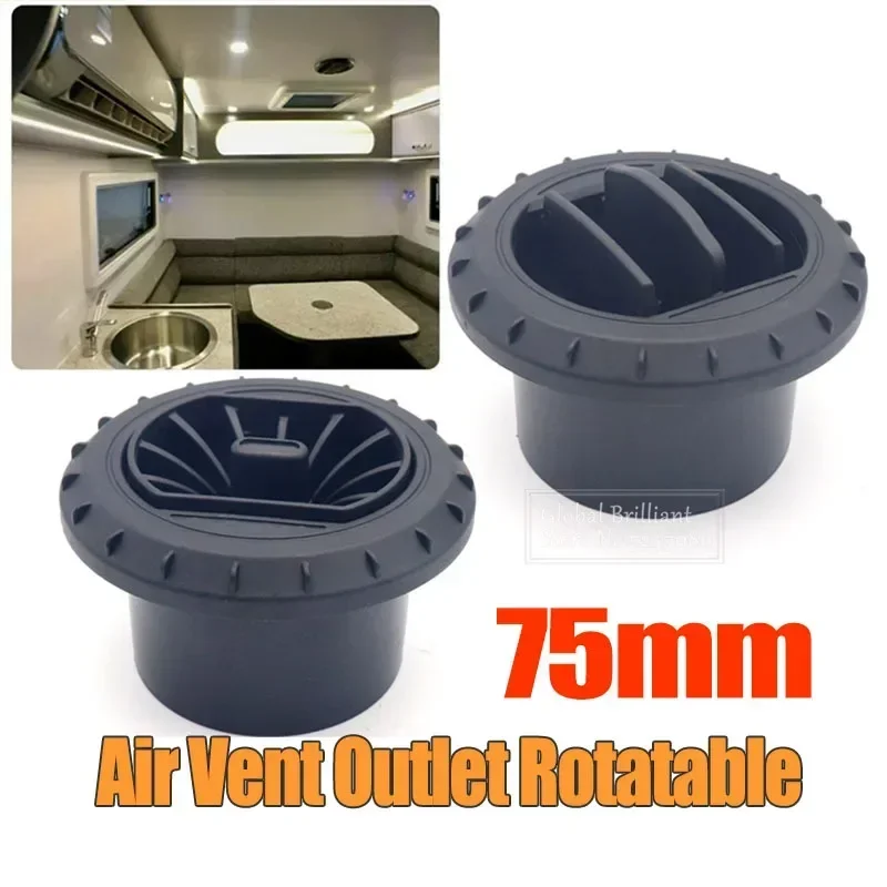 2 Typ 75 mm automobilové vzduchové dieselové výstupné výstupy Otočiteľný ohrievač kondicionéra pre vozidlo Van Camper pre Webasto Eberspacher ohrievač