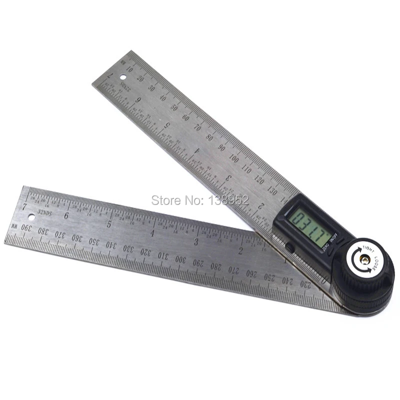 2 v 1 200 mm z nehrdzavejúcej ocele digitálny uhlový pravítko na nálezček meračov gonometra Goniometer