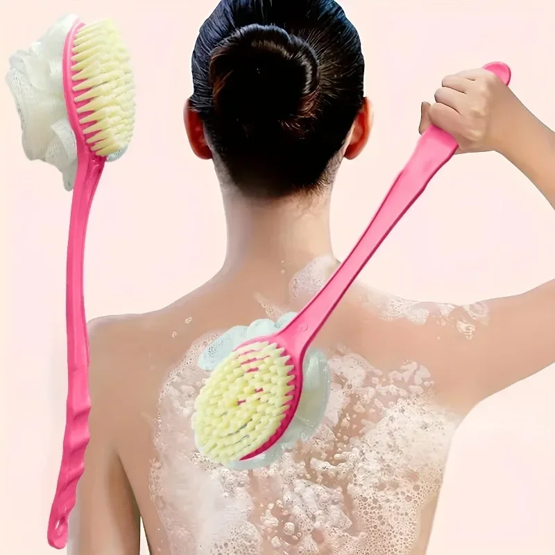 2-v-1 Bath Soft Brush Brush Gentle Exfoliating Body Brush Brush Sprchova špongia čistiaca kefka Kúpeľňa Kúpeľňa Kúpeľ