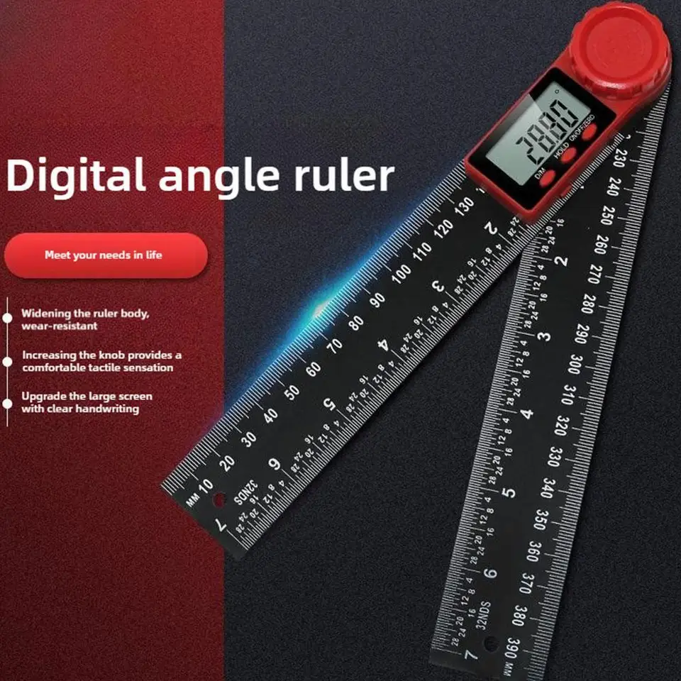 2-v-1 digitálny uhlový merač inklinometru Digitálny uhlový pravítko Elektronický goniometer uhlového uhla Nástroj