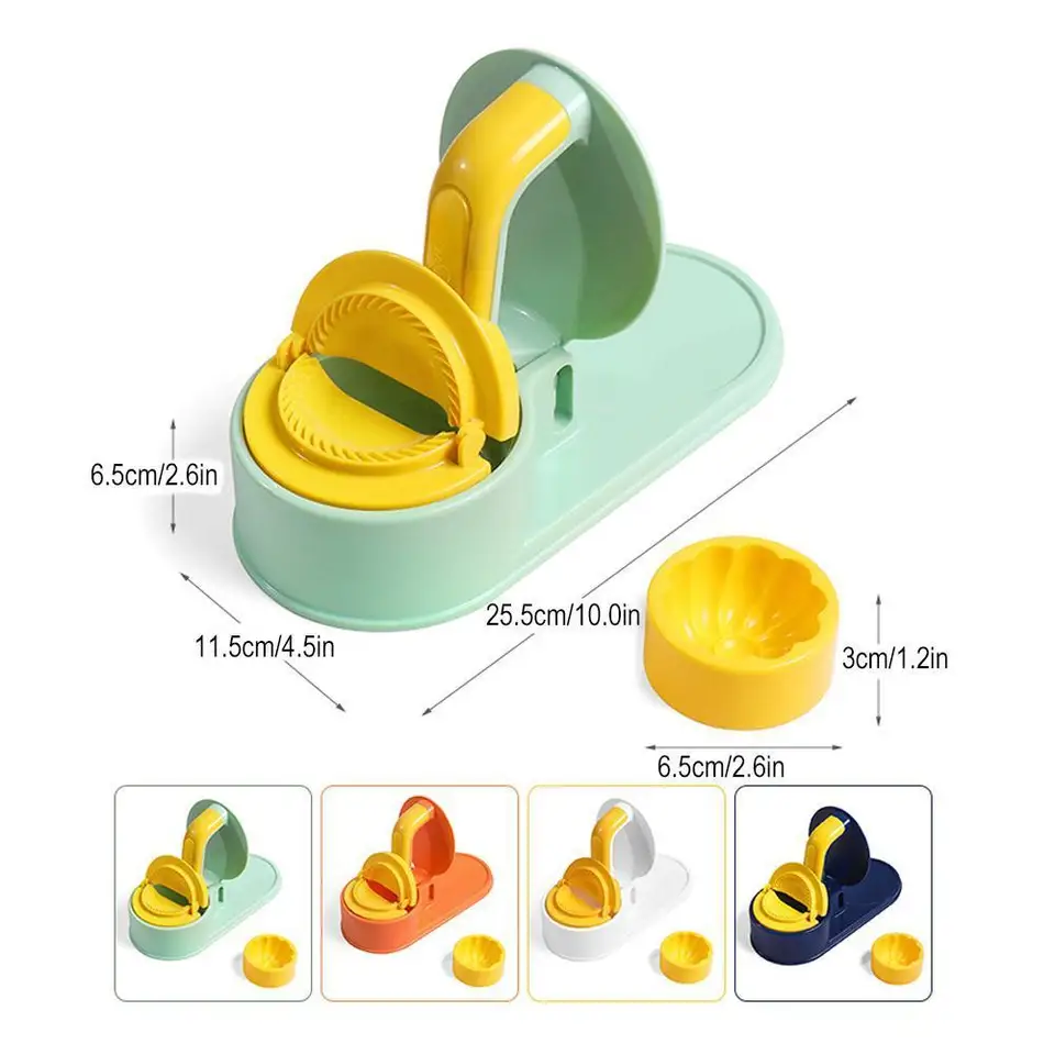 2-v-1 Efektívny knedlík Maker Manual Cesto Presser Presser Fold Wrapper Dumpling Kitchenné cesto DIY Dumpling Tool Tool BA V3Z6