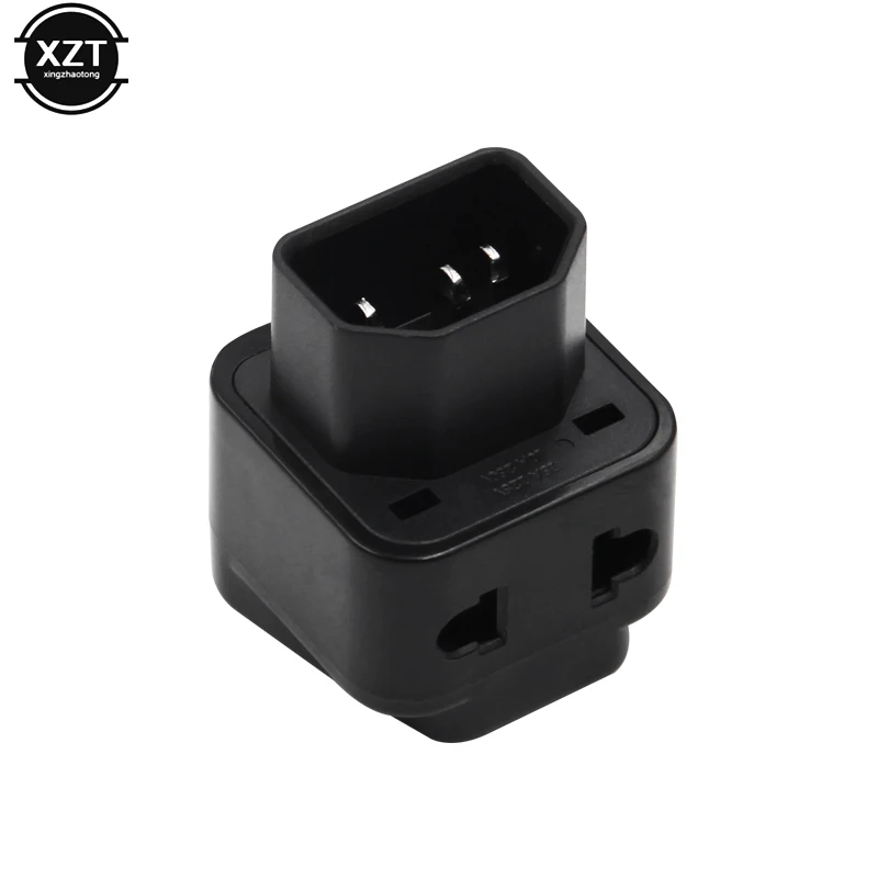 2 v 1 IEC 320 C14 Muž do C13 ženský výkonový adaptér PDU/UPS C13 Univerzálna ženská ženská AU/US/UK/EÚ Special Conversion