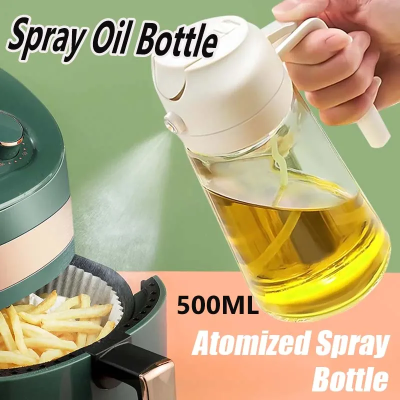 2 v 1 nalievanie rozprašovača Kuchyňa Kuchyňa Fryer Air Spray Olej fľaša na varenie olivového oleja Frazačné kempingové kempingy veľká kapacita