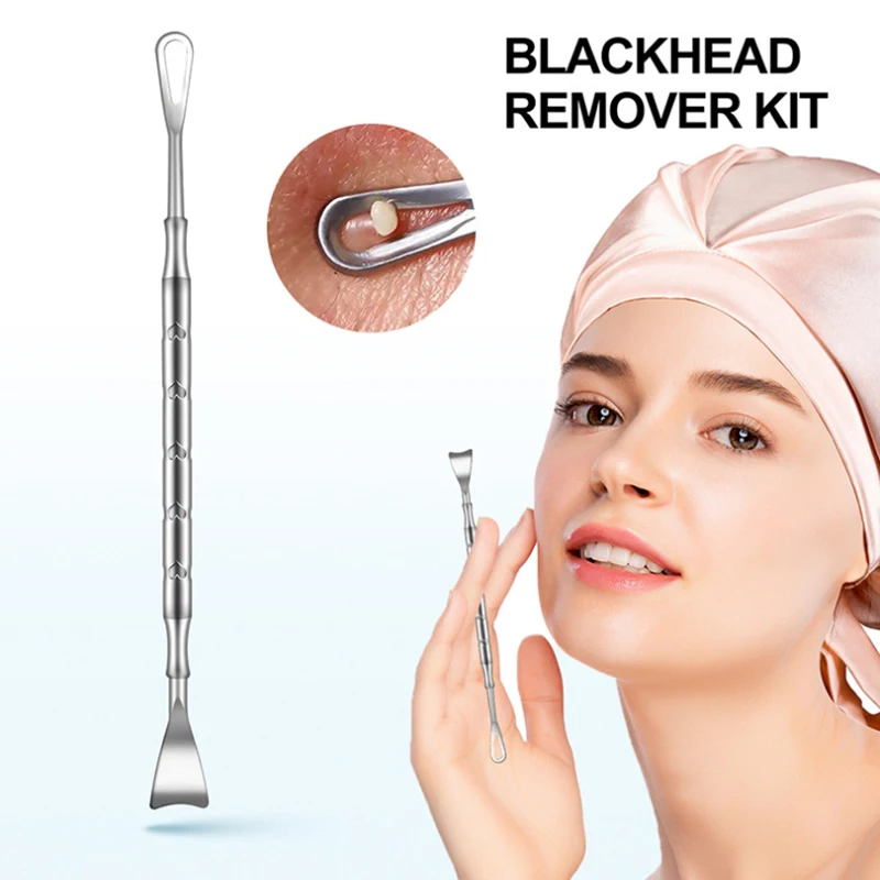 2 v 1 Pimple Popper Tool Tool Remover Akné odstraňovanie ošetrenia biele