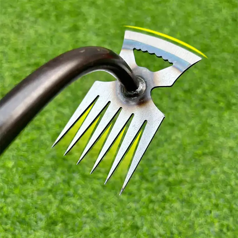 2 V 1 ručná odstraňovacia ruka ergonomická rukoväť Príručka voľného plachva Soil Wastweight Ručné odstraňovanie buriny sťahovák v Fork Garden Lašová lopata
