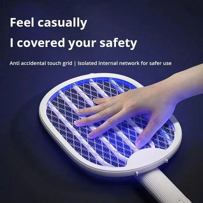 2 v 1 skladací elektrický komár Swatter Smart Home Lamp Elektrický hmyz pasca Mingsu Outdoor Ultrafial Light Svetelný zabijak hmyzu