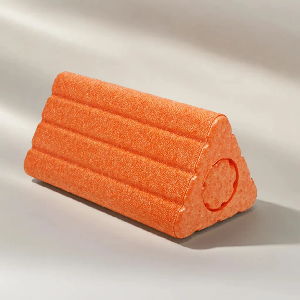 2 v 1 trojuholníkového jogového bloku penový valček s vysokou hustotou joga stĺpca valček EPP Back Roller for Gym Pilates Cvičenie cvičenie