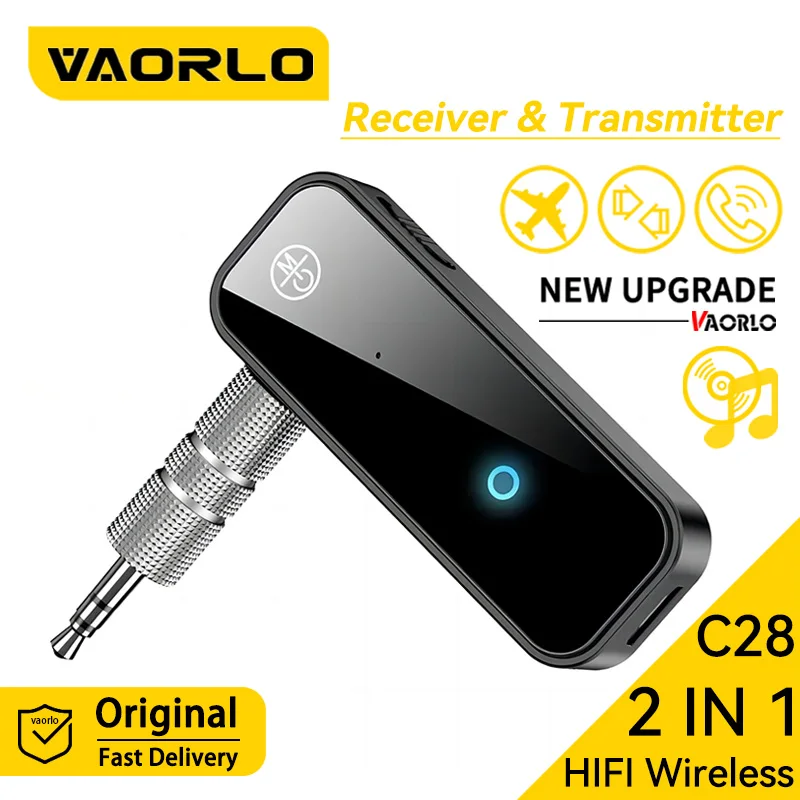 2 v 1 Wireless Bluetooth 5.3 Adaptér vysielača prijímača 3,5 mm konektor pre hudobné audio Aux A2DP slúchadlá