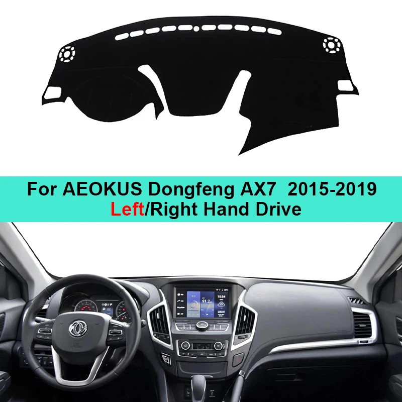 2 vrstvy automobilového krytu koberca Dashmat pre fxauto aeokus dongfeng dfm ax7 2015 - 2019 LHD RHD RHD Dash Mat Cushion Anti -Sun