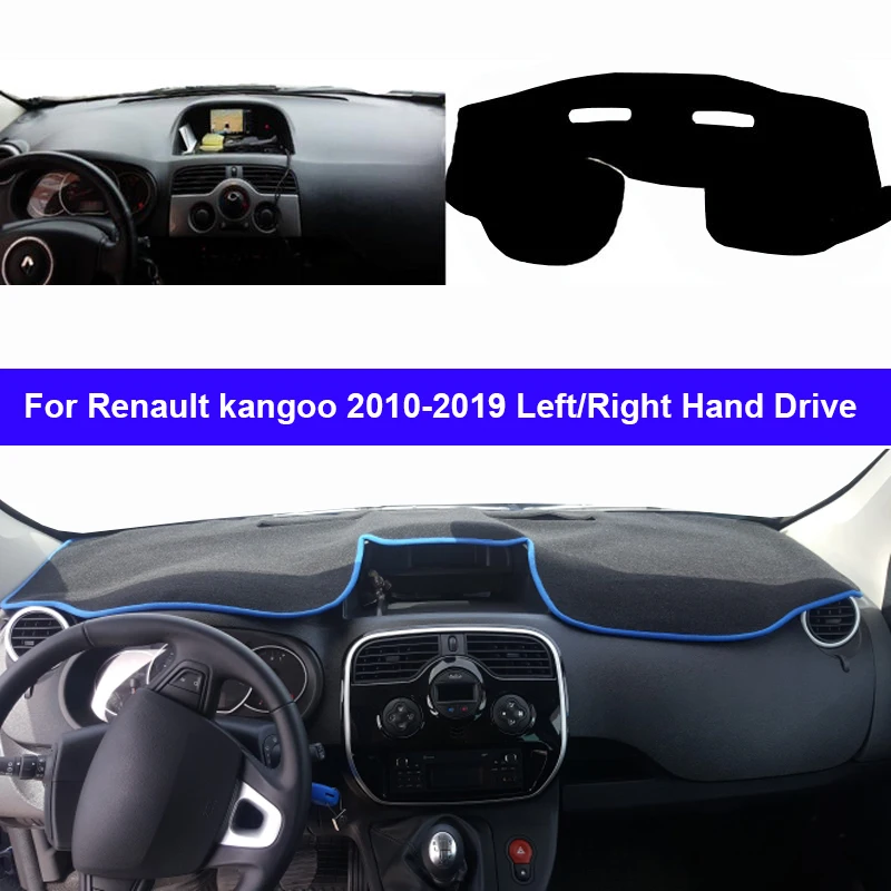 2 vrstvy automobilu Cover Dash Dash Mat Carpet pre Renault Kangoo 2010 - 2019 LHD RHD 2011 2012 2013 2014 2015 2016 2017 2017 2018