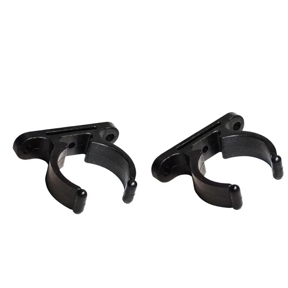 2 x 38 mm čierna nylonová trubica držiaka držiaka pre pádl