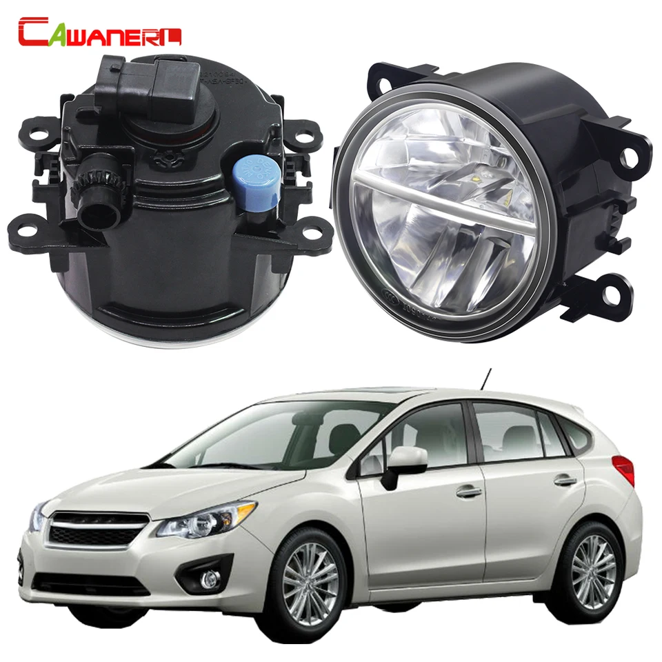 2 x CAR externá LED LED hmlové svetlo Zostava DRL 30W 6000LM FOG DENNE RUNG RAM LAMP pre Subaru Impreza Hatchback (GP_) 2011-2016