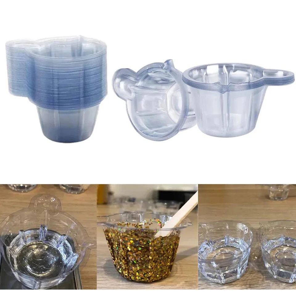 20-150ks 40 ml plastových jednorazových šálok dávkovača pre DIY epoxidové živice šperky príslušenstvo výroba nástrojov Nástroje Nástroje Dodávky