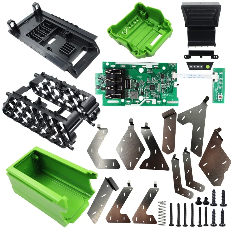 20*18650 Li-Ion Plastové puzdro na nabíjanie obvodov na nabíjanie obvodov PCB pre GreenWorks 40V trávnikovej kosačky Cropper Grass Cutter
