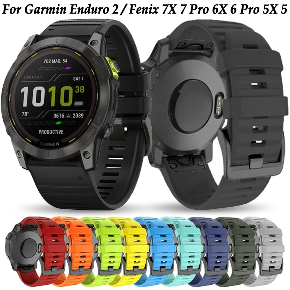 20 22 26 mm Silikón QuickFit WatchBand Rain kompatibilný s Garmin Fenix ​​8 E 7x 7s 6x 6x 6s Epix Pro 2 5 5x náramok náramku náramku