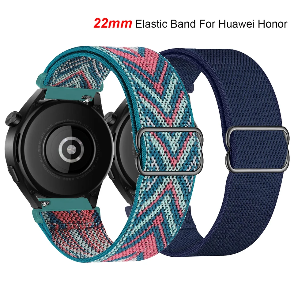 20 22 mm elastické nylonové pásmo pre Huawei GT 3 2 42 46 mm 2 Pro 2e Runner Sports Watch Splap Loop Correa pre Honor Magic 42 46 mm