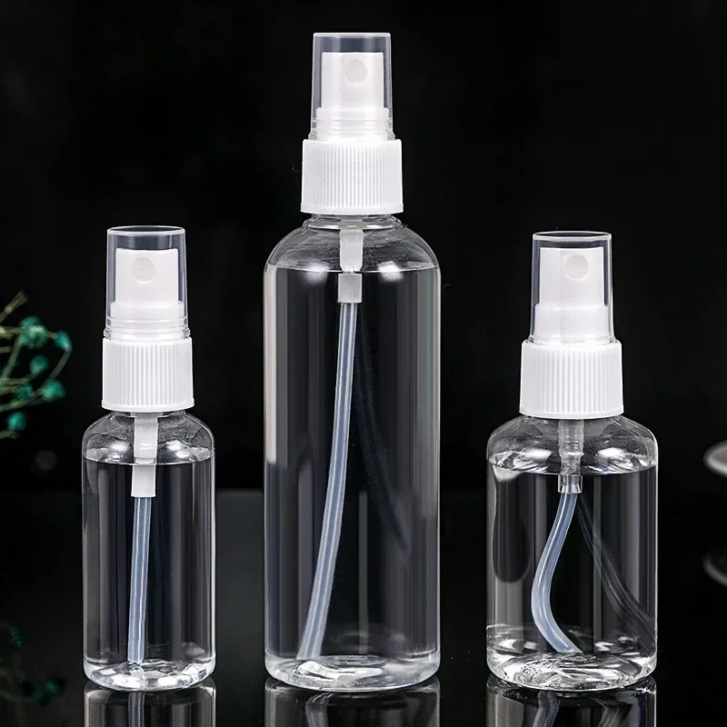20/30/50 // 60/100 ml doplňovateľné fľaše Priehľadné plastové parfumy atomizér Mini prázdne sprejové fľaše Prenosné cestovné doplnky