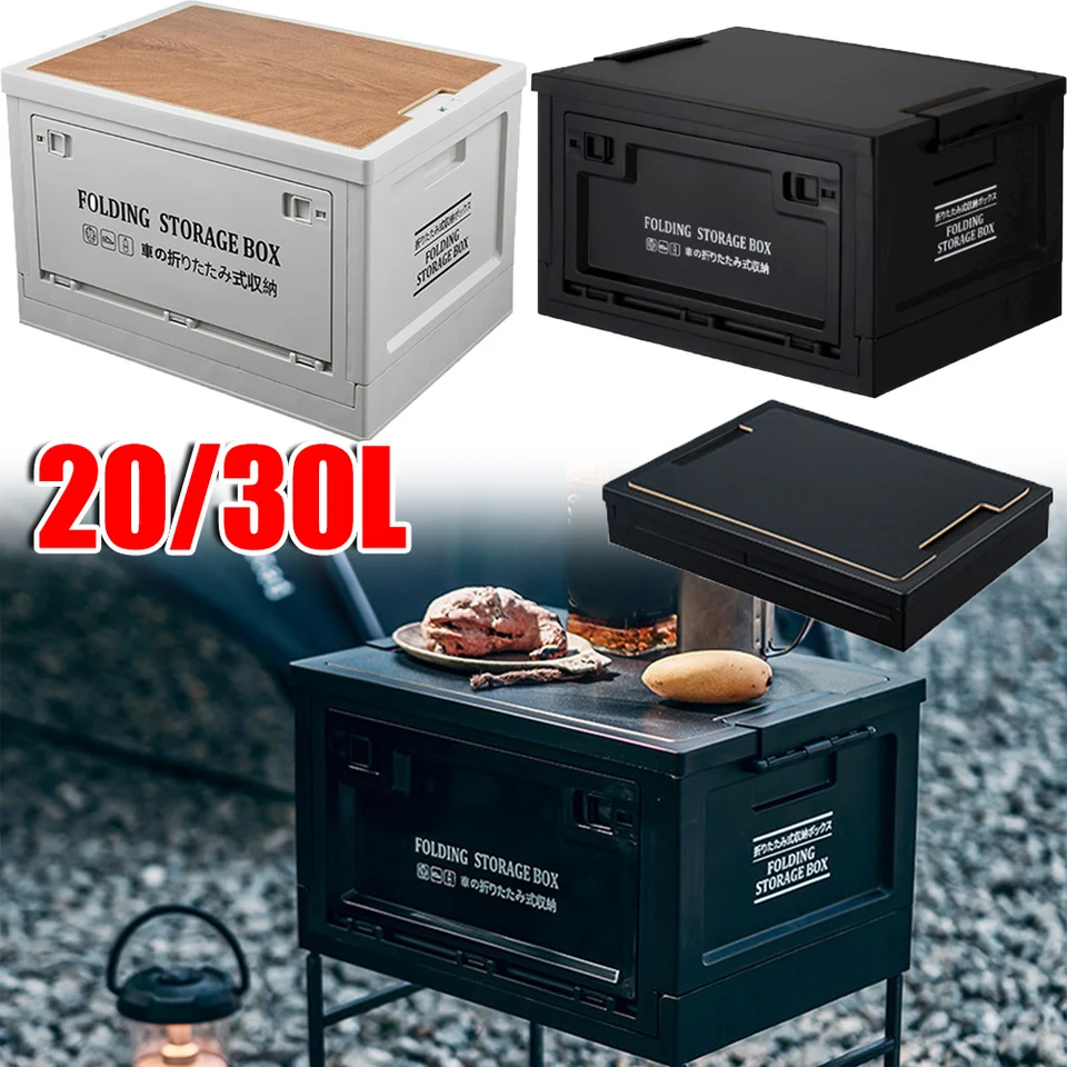 20/30 l Outdoor Camping Skladacia skladovacia skrinka Outdoor Cestovec vrecka Kempingové vybavenie Skladovanie vozidla Skladovanie automobilov Food Box