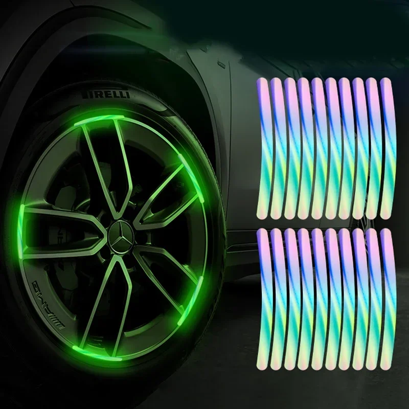 20/40ks automobilové koleso Hub Reflex Setlepka Sada automobilu Motocykelový náboj REFLESTICKÉ STRUČNÉ STieračky