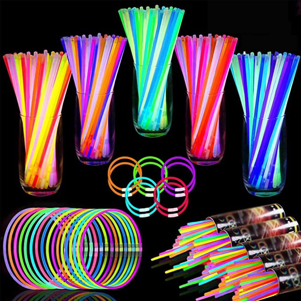 20/50/100 pcs Glow Sticks Party Fluorescence Light Glow V tme