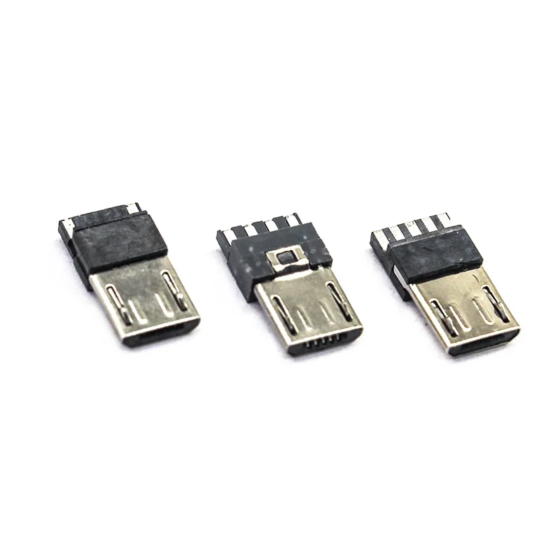 20/50/100 pcs Micro USB 2.0 Muž 4p/5pin USB Connectors USB Connector Port Jack konektor konektorov konektorov konektorov pre Samsung Huawei DIY