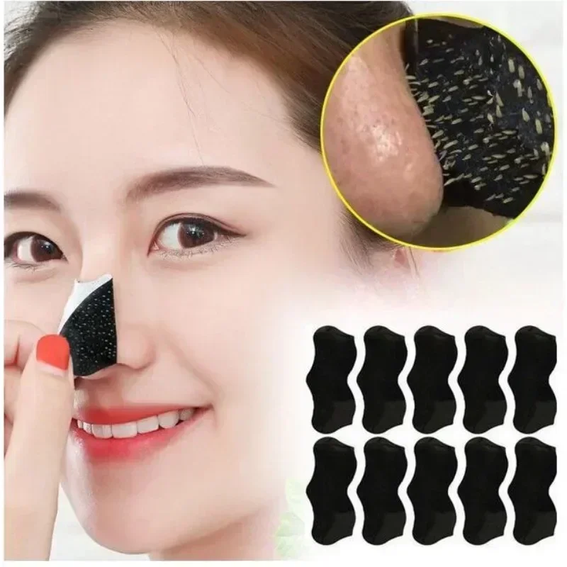 20/50/100 pcs nosový remover maska ​​nosných prúžkov čierna hlava nos odlupka z nálepky na tvár Acne Whitehead Pór Cleaner Mask