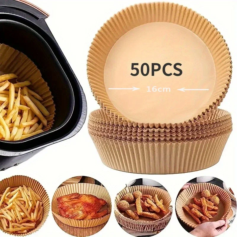 20/50/100ks na jednorazový vzduchový papierový podšívok na výrobu leteckého fritézy