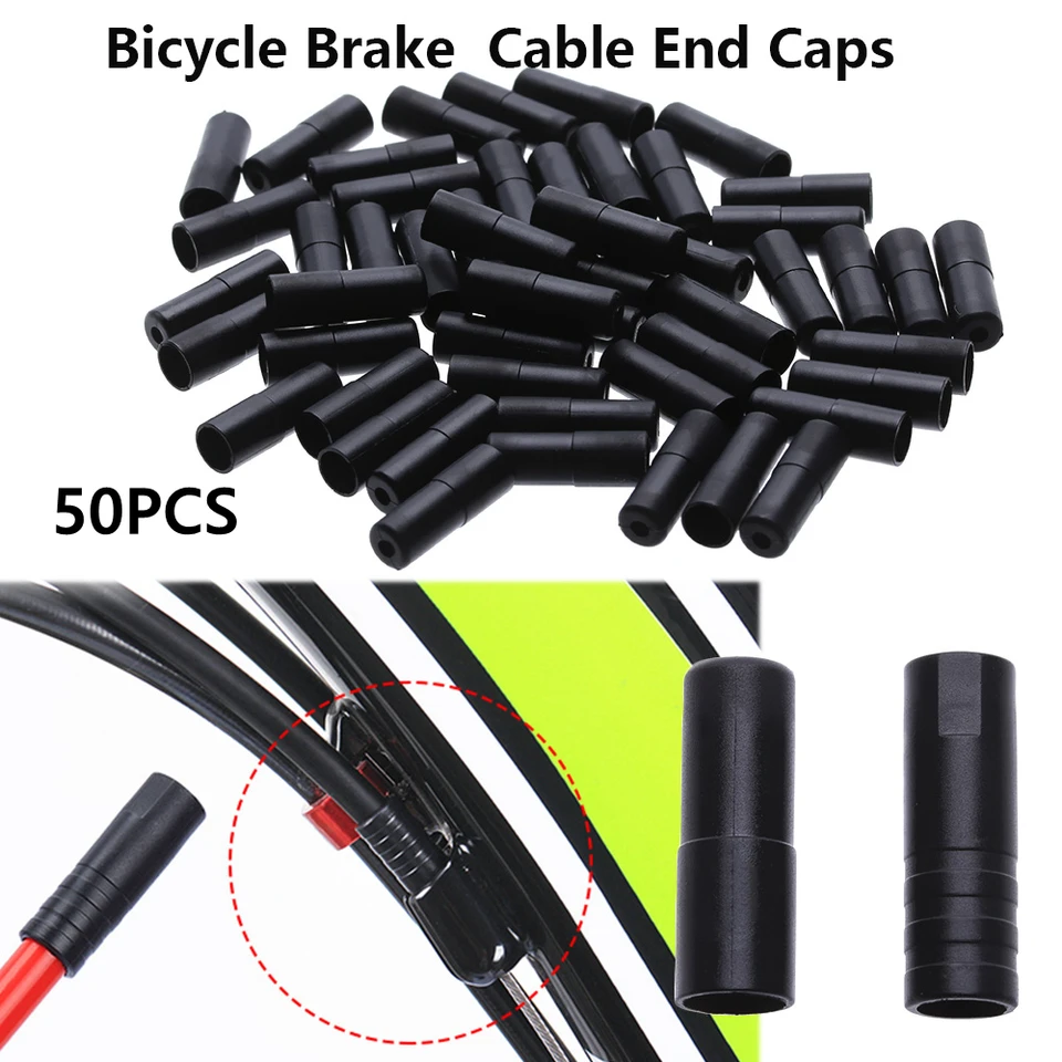 20/50ks 4/5 mm plastové bŕtske a posuvné čiapky BRZHO KABELOVANIE Vonkajší kábel Koniec Tips Cyklistické diely Výmena príslušenstva pre bicykel MTB