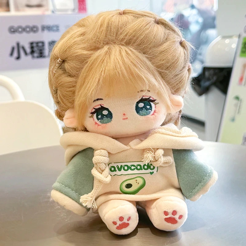 20 cm anime plyšy idol bábiky oblečenie oblečenie doplnky avokádo mikiny kombinézy súpravy dievčat hračky pre deti darček k narodeninám