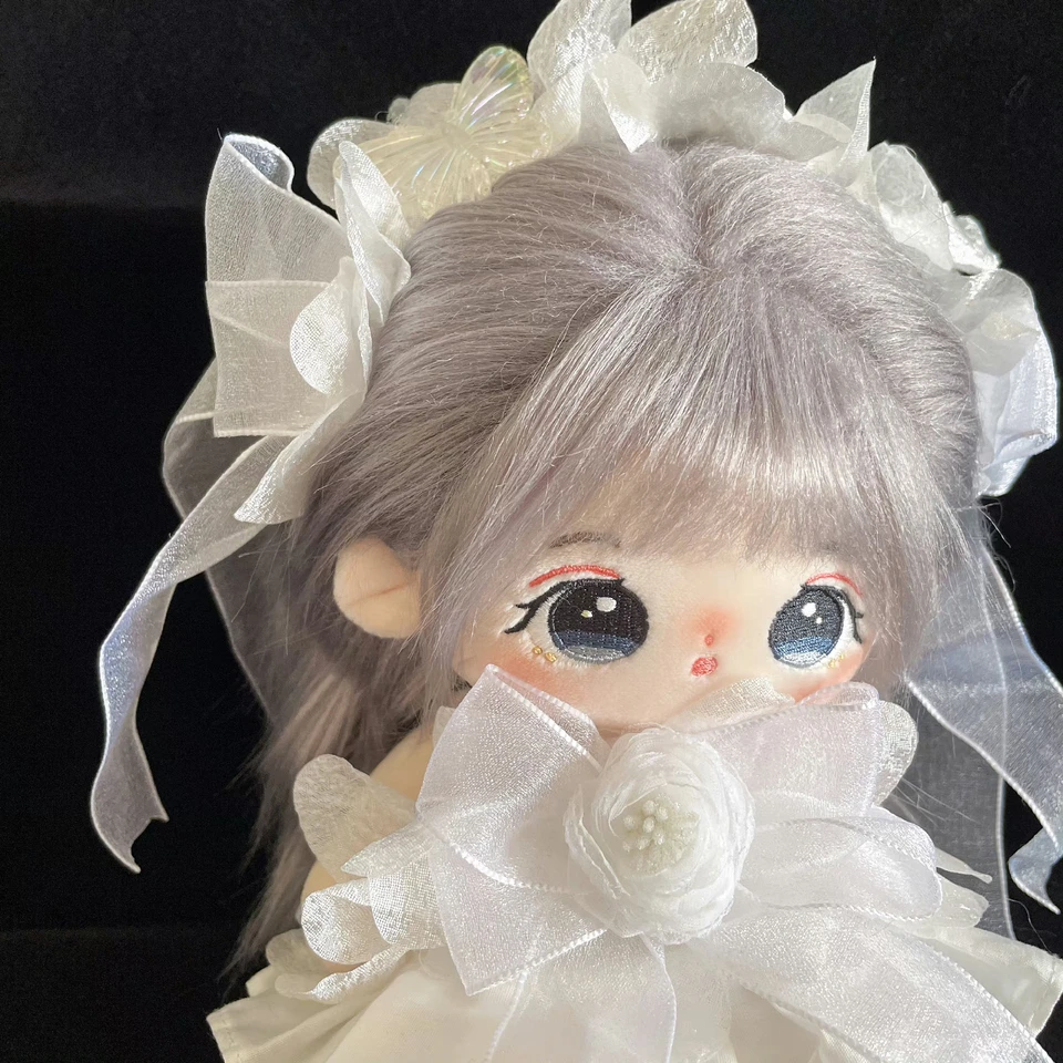 20 cm bavlnená bábika mäkká plyšná bábika šaty Dolls roztomilé plyšové hračky Anime sa dá umiestniť do tvaru nahá bábika