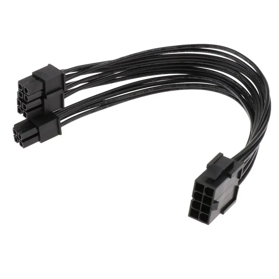 20 cm CPU až CPU 8+Four Pin napájací napájací napájací kábel Y roztokový kábel