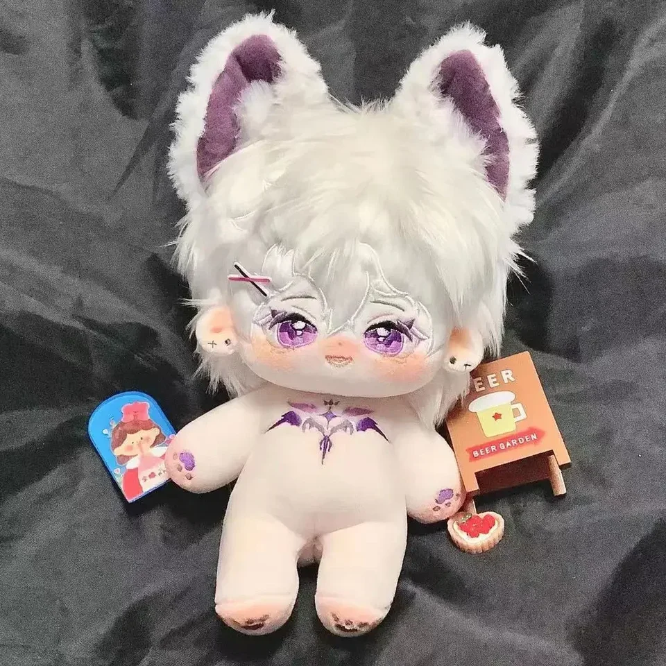 20 cm kawaii plyšové hračky Human Doll Doll Long Uši Magnetický veľký chvost mäkké plnené šaty Zbierka Kid anime dievča 18 darček