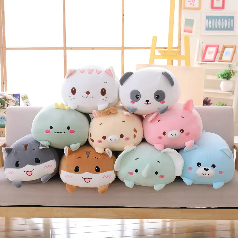 20 cm Krásne zviera sladké dinosaura ošípané Cat Cat Fleon plyšová hračka mäkká karikatúra Panda škrečok slon