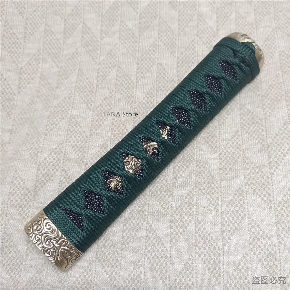 20 cm tsuka rukoväť mosadz vyrezávaný fuchi menuki kashira kovania w Dragon f japonský meč samurai wakizashi katana doplnky