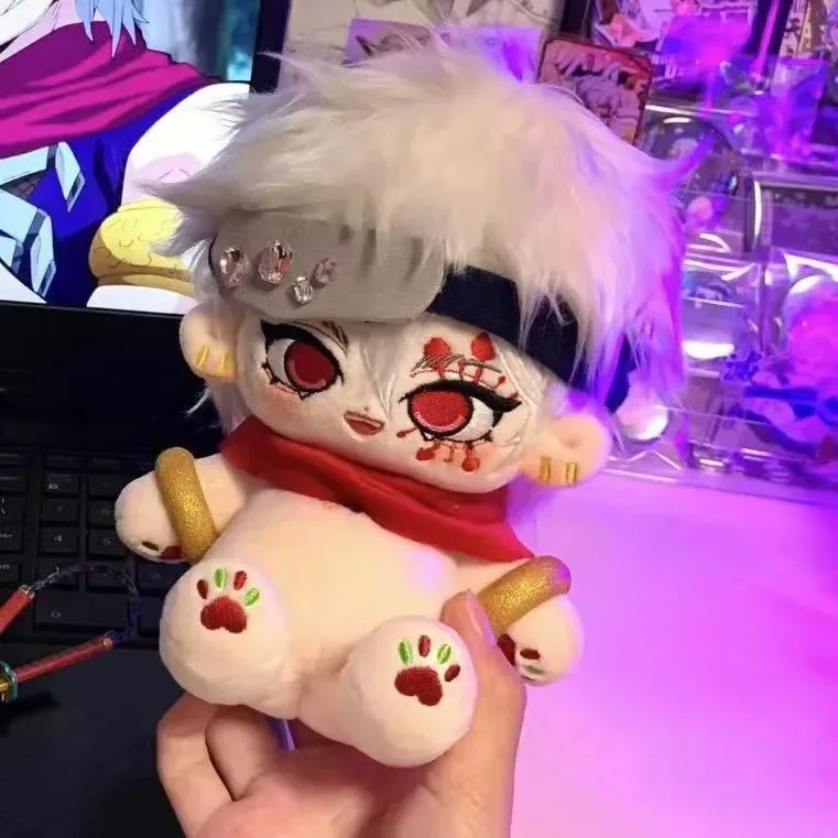 20 cm v zásobách anime démon Slayer Uzui Tengen atribúty Handsome cosplay mäkké bavlnené telo obliekajú kawaii maskot vianočný darček