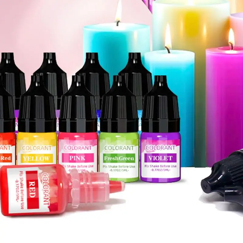 20 farieb sviečky farbivá pigment DIY Sviečka mydla sfarbenie ručne vyrábané remeslá živice netoxické sójové sviečky Pigment na výrobu remesiel