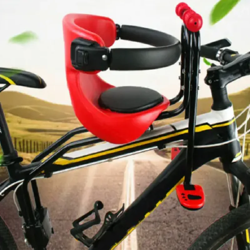 20 kg detské bicykle Detské bicykle predné držiak bezpečné sedadlo s zábradovým pedálom Bicykel sedadlo predné montáž bicykla sedlové detské nosiče