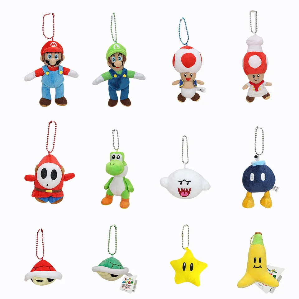 20/Lot Bob-OUM šéfkuchár Toad Koopa Troops Shell Star Banana Peel Boo Yoshi 5-13cm