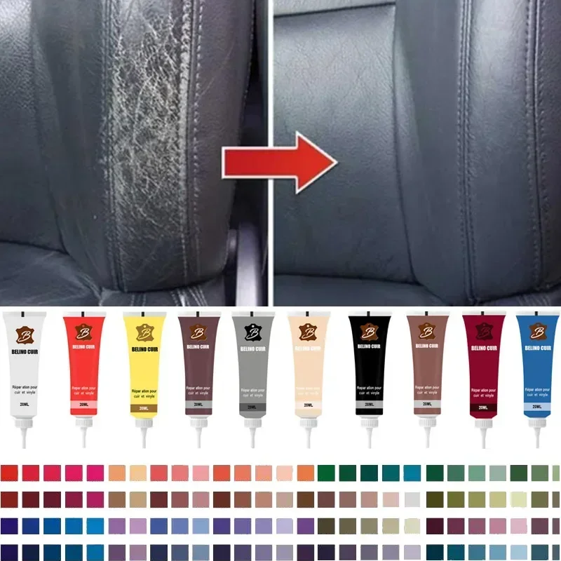 20 ml kožená dokončovacia kožená oprava gélového gélu autosedačky koža Doplnková renovujúca krémová farba na údržbu auta Pasta