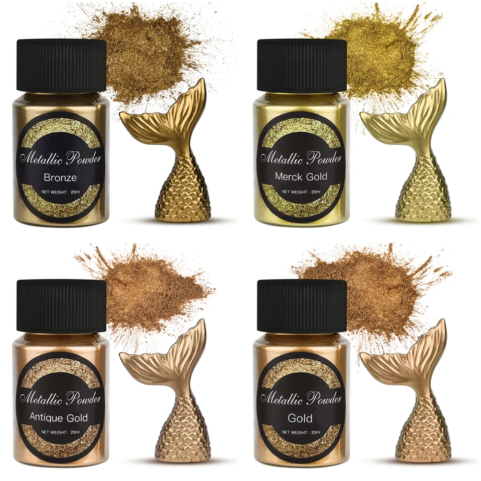 20 ml trblietky Metallic Gold Strieda farebne Pigment perleťové farbenie perlového pigmentu farbivo UV živice Epoxidová farebná výroba šperkov