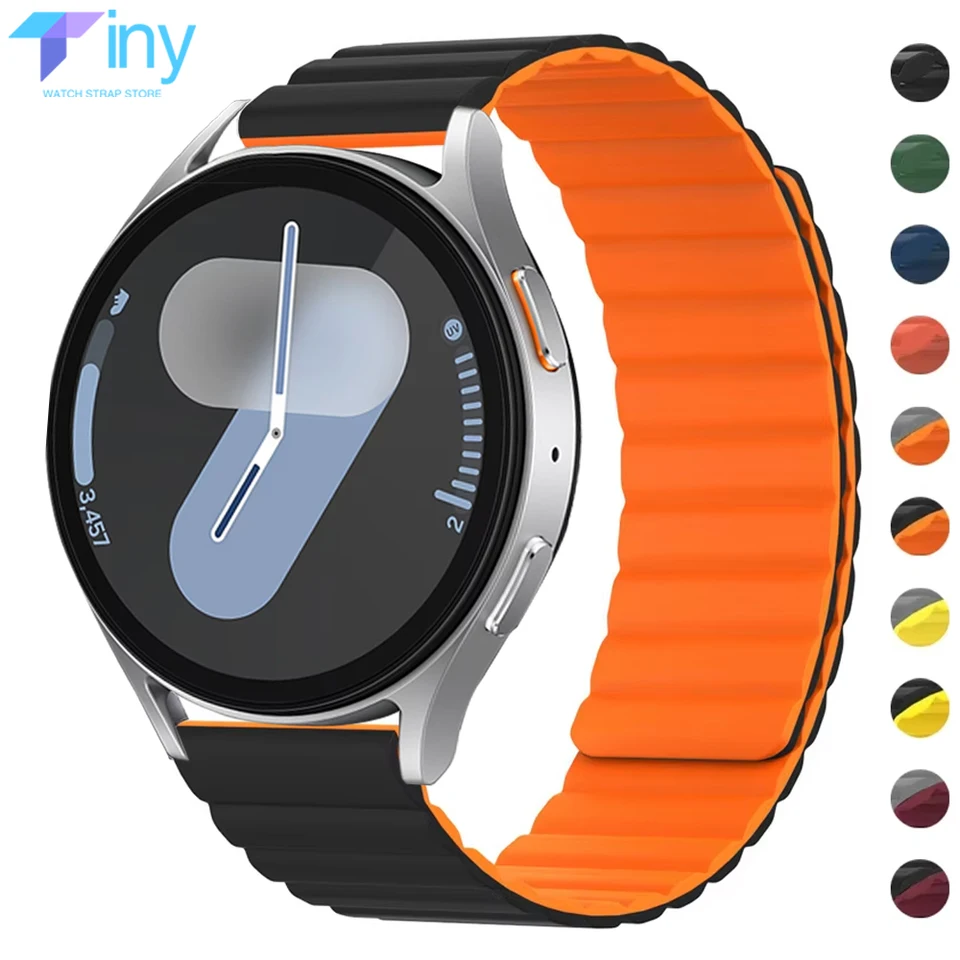 20 mm 22 mm magnetický remienok pre Samsung Galaxy Watch 7 6 5 4 40 mm 44 mm 6classic 47 mm Silikónový pás pre Redmi Watch 3Active náramok
