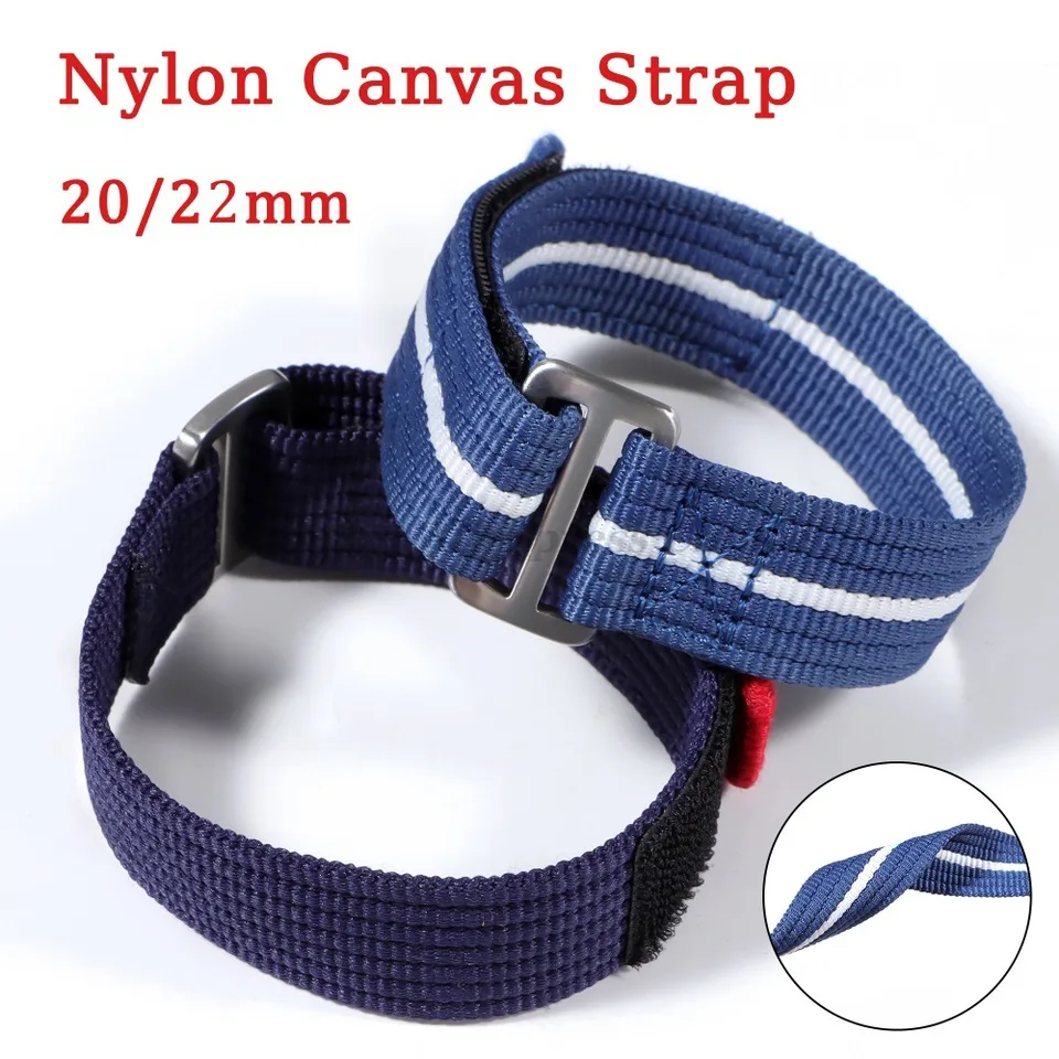 20 mm 22 mm nylonové plátno hodinky pre Tudor pre Seiko Men Women Universal Sport Watchband tkanina náramok náramok