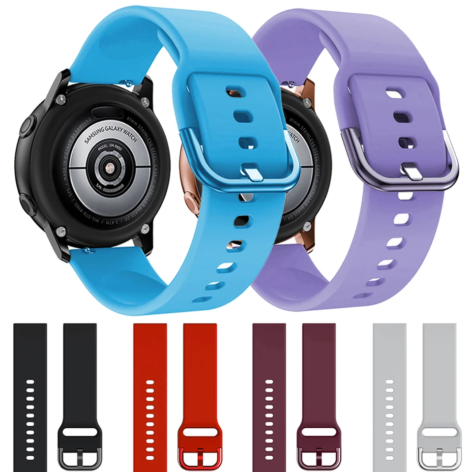 20 mm/22 mm originálne pásmo pre Samsung Galaxy Watch Active2 40 mm44m Silikone Watchband Galaxy Watch 4/5 44/40 mm, Huawei hodinky na hodinky