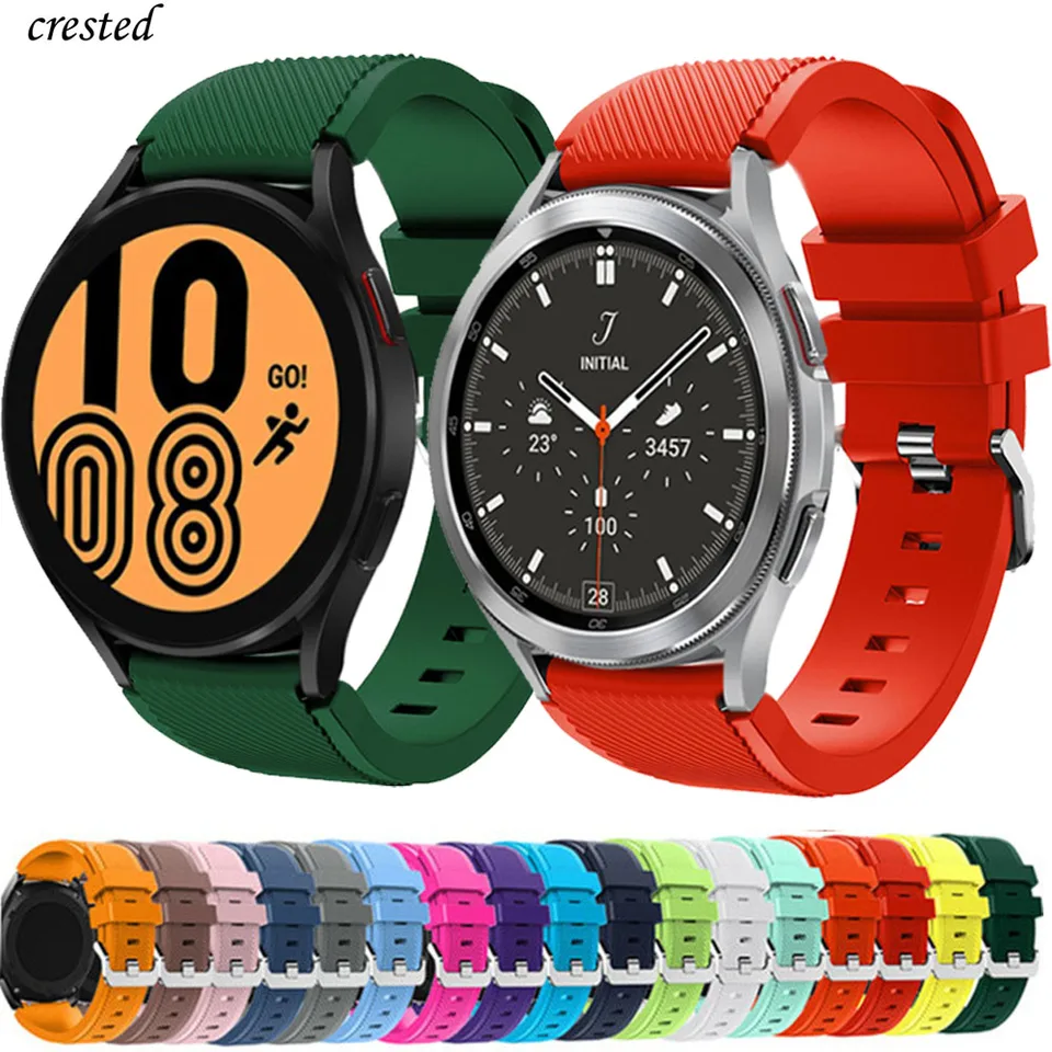 20 mm 22 mm pás pre Samsung Galaxy Watch 4/Classic/3/46 mm/42 mm/aktívny 2 Gear S3/S2 Silikónový náramok Huawei GT/2/GT2 PRO STRAP