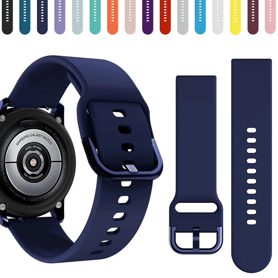20 mm/22 mm remienok pre Samsung Galaxy Watch Active 2 40 mm 44 mm 3 Gear Sport Sport Wrist Náramok s výmenou hodiniek 20 mm 22 hodiniek