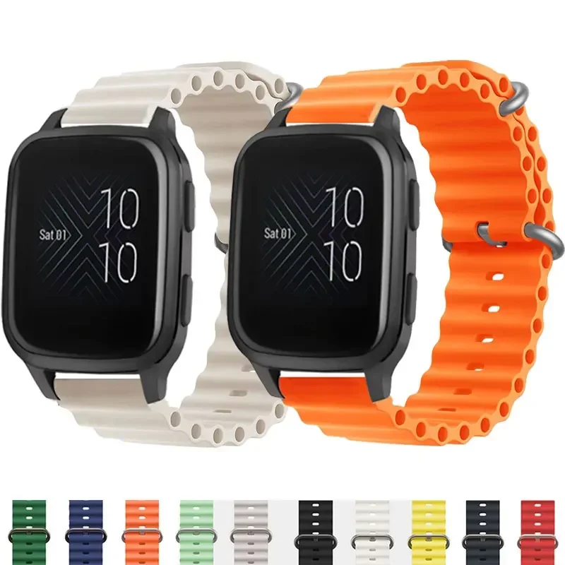 20 mm 22 mm Silikónový remienok pre Garmin VivoActive 3 4 Band Watch Venu 2 Sq Forerunner 645 náramok Ocean Forerunner 245