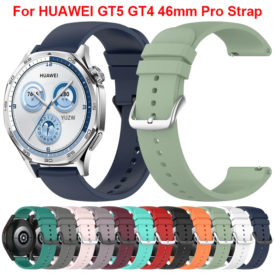 20 mm 22 mm Silikónový remienok pre Huawei Watch GT5 GT4 46 mm Výmena pásma hodinky 4 Pro GT 3 2 42 mm Športový náramok náramku Correa